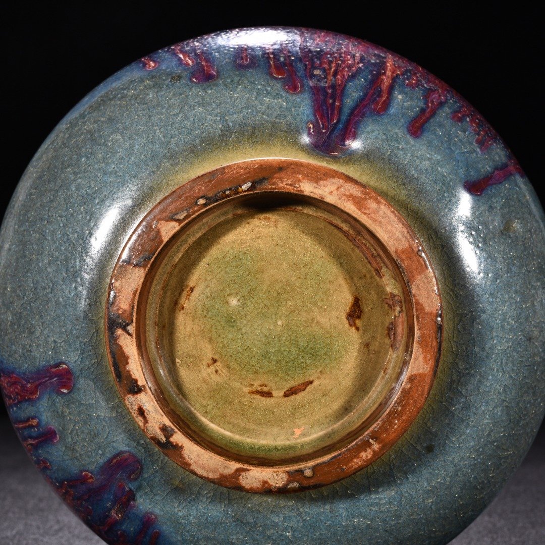 Song Dynasty Jun kiln obsidian rose purple glaze Arhat bowl