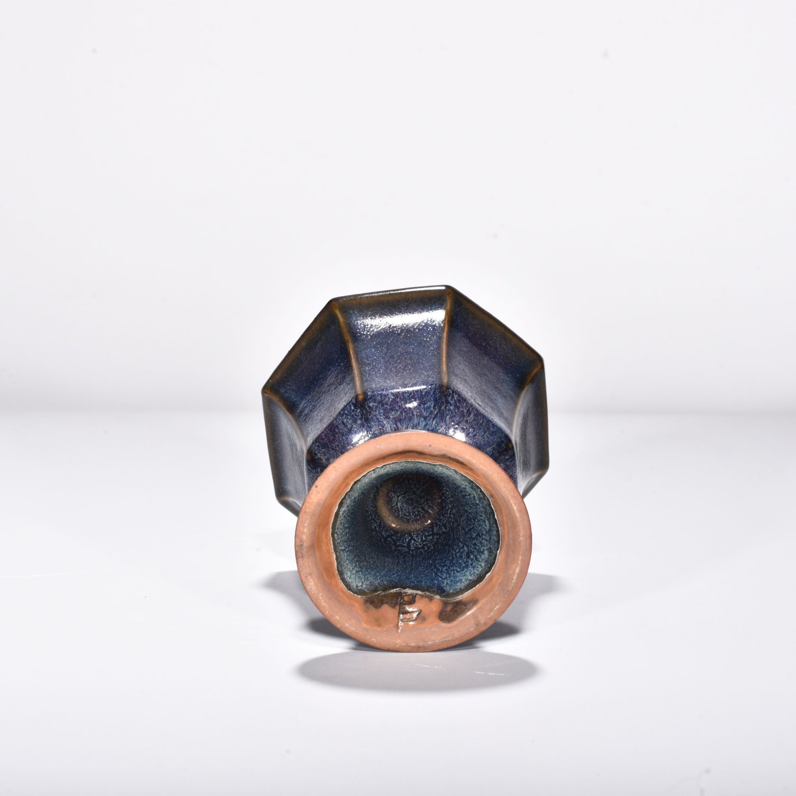 Song Dynasty Jun Kiln Rose Purple Glaze Octagonal Goblet