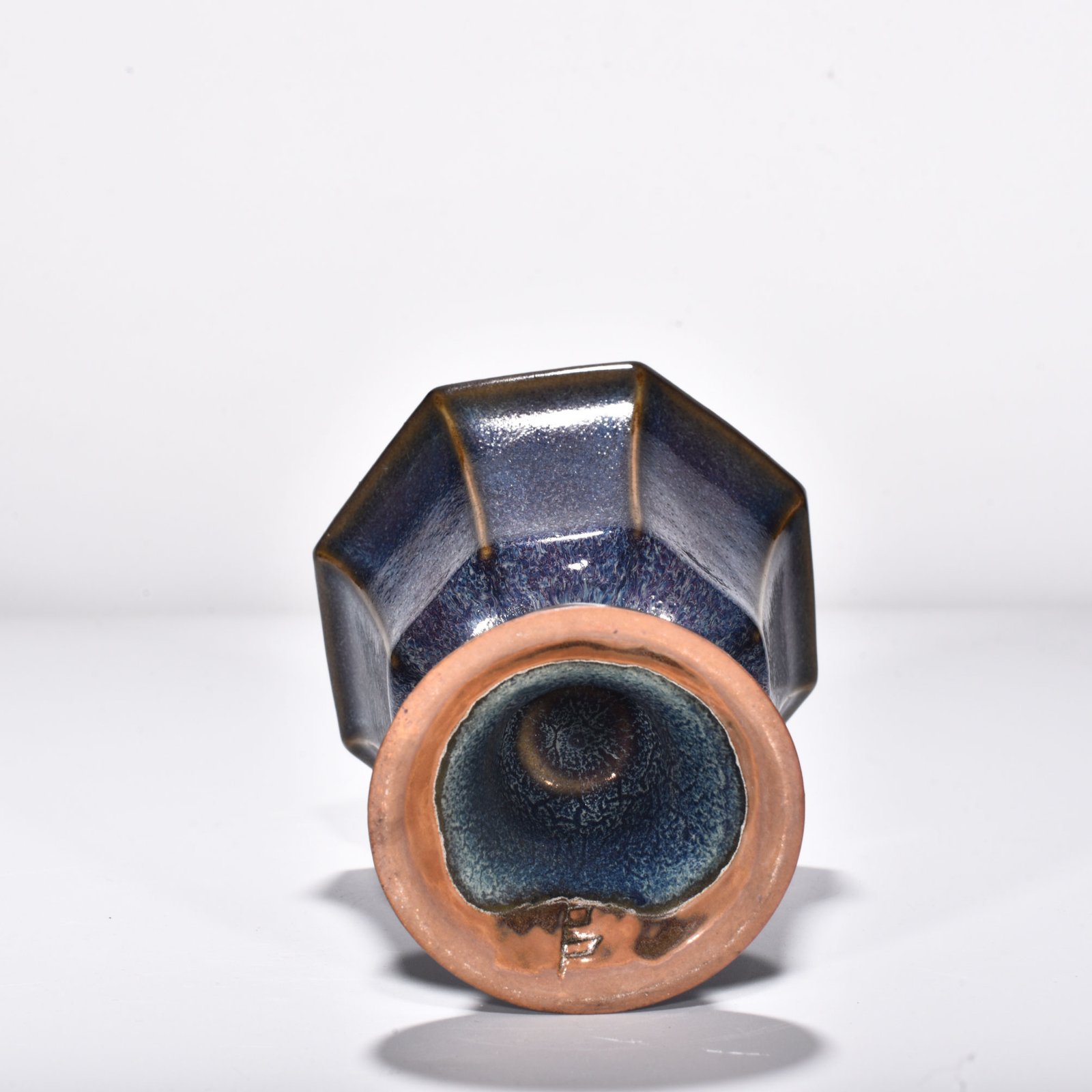 Song Dynasty Jun Kiln Rose Purple Glaze Octagonal Goblet