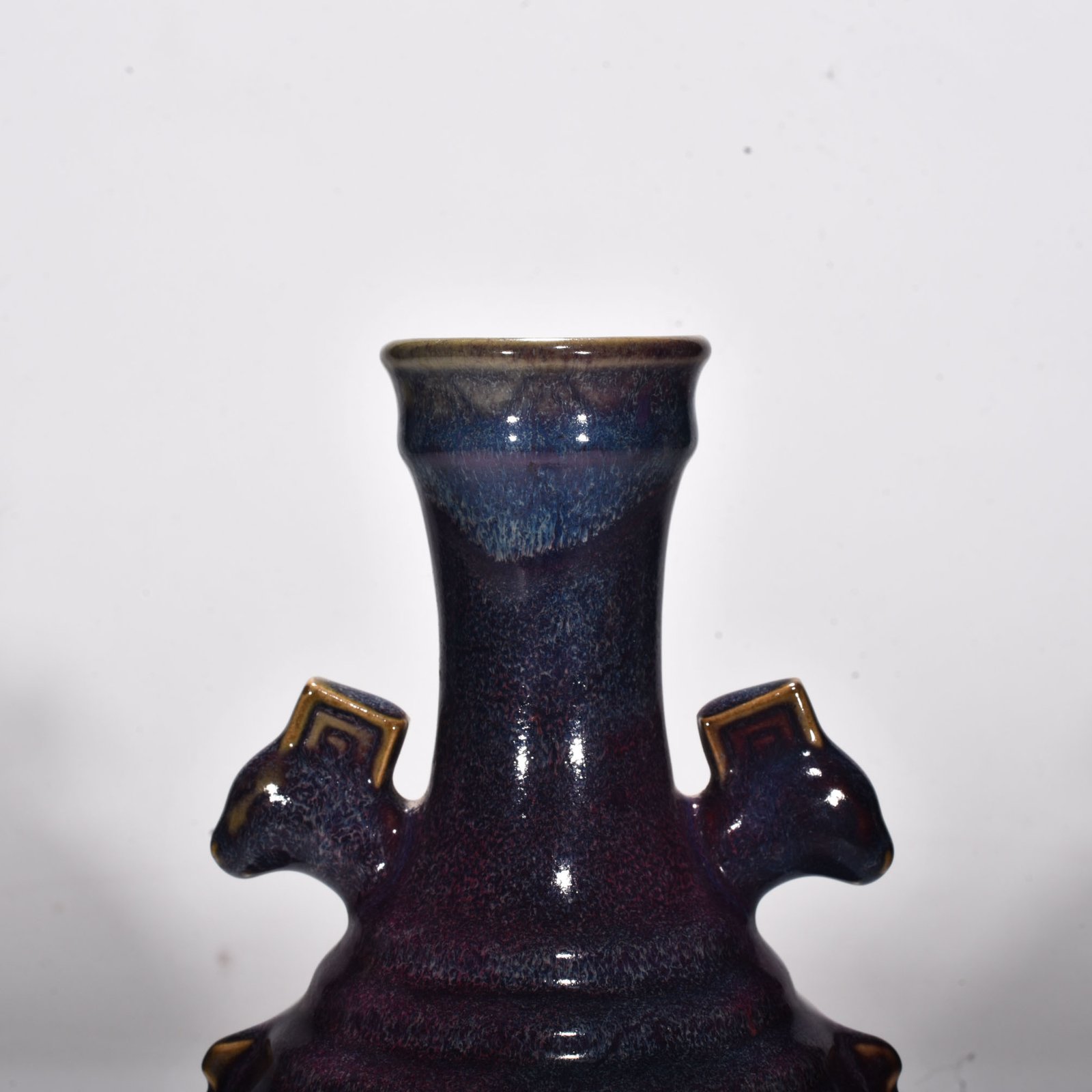 Song Dynasty Jun kiln rose purple glaze halberd vase