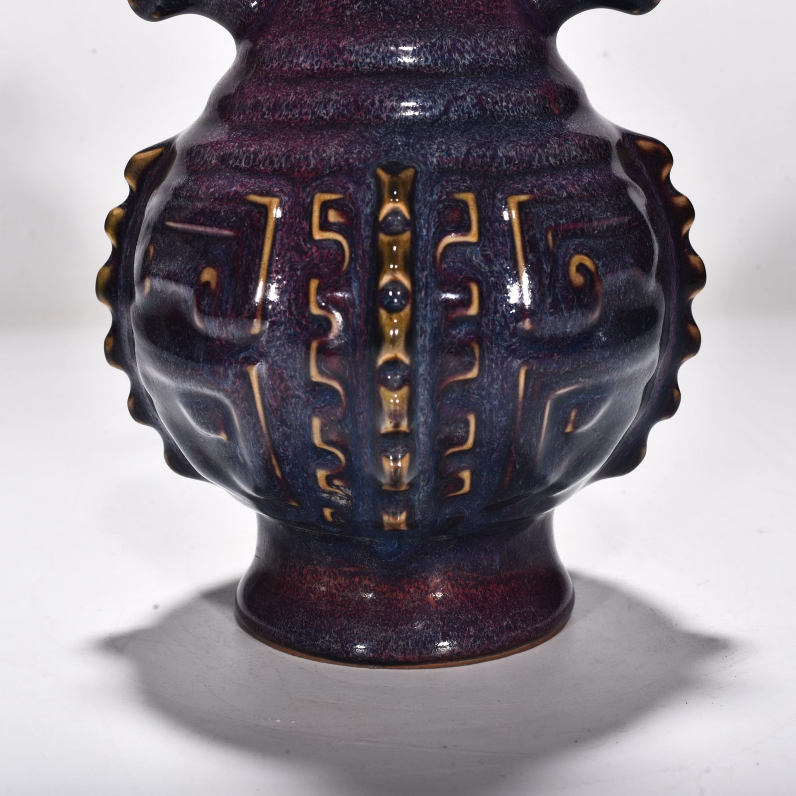 Song Dynasty Jun kiln rose purple glaze halberd vase