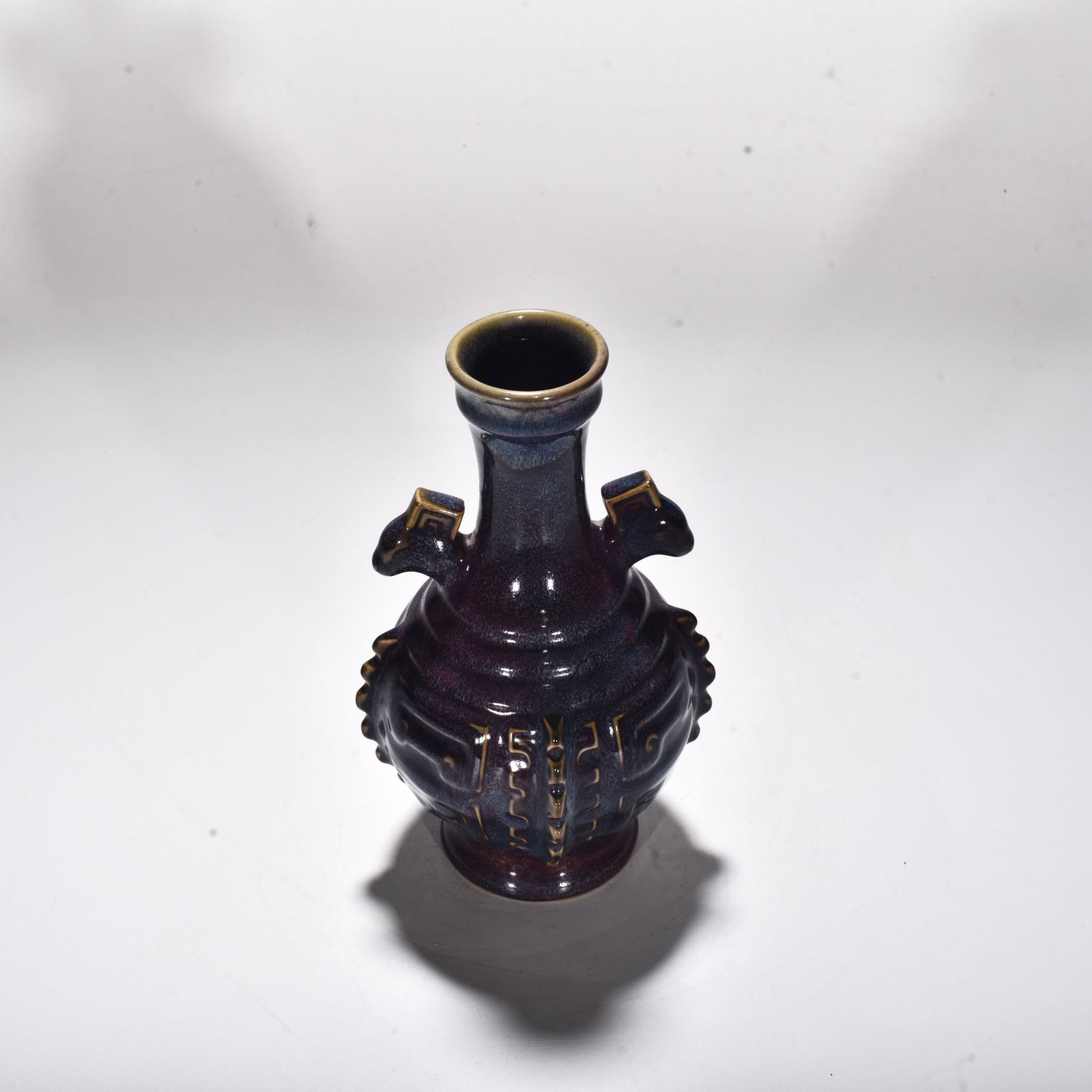 Song Dynasty Jun kiln rose purple glaze halberd vase