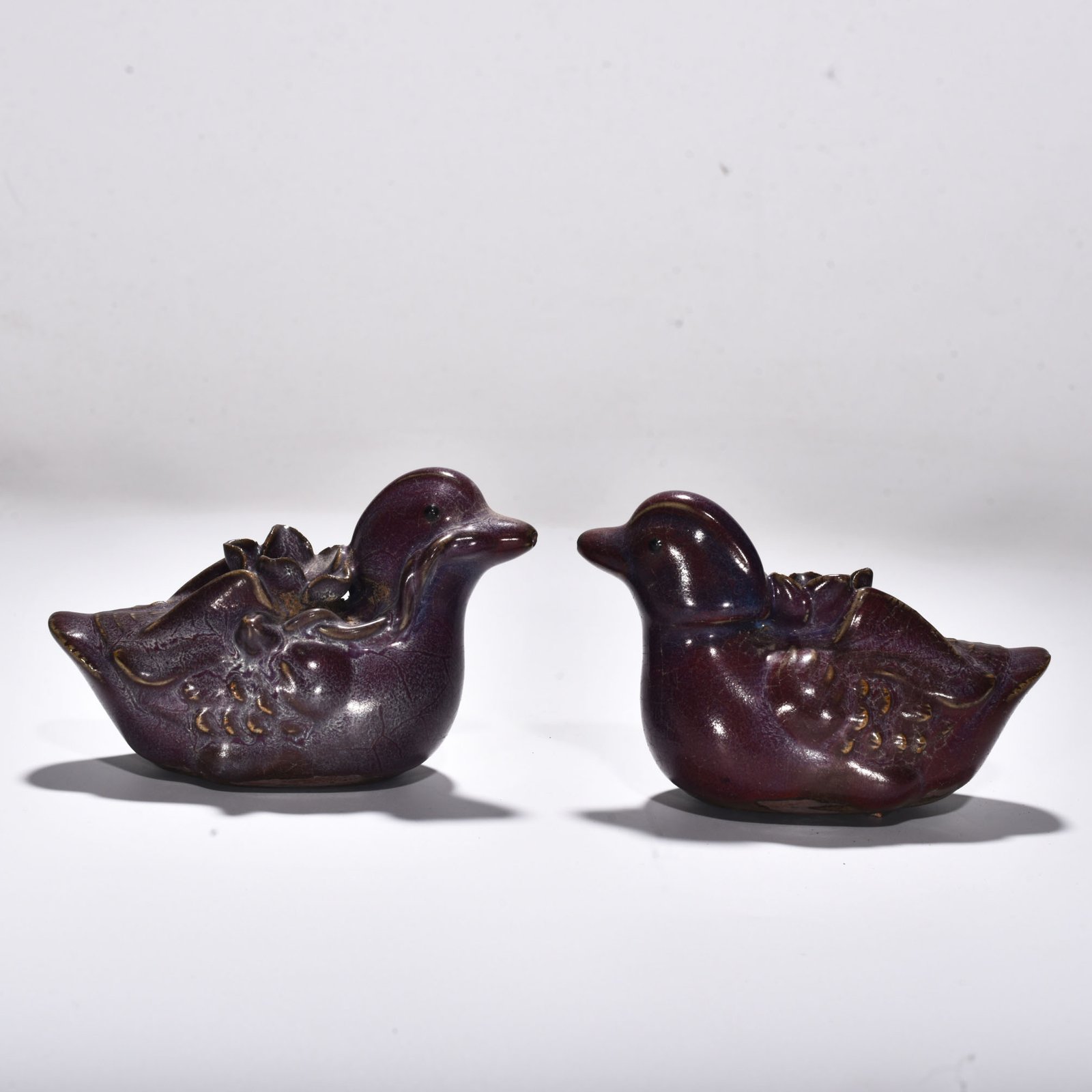 Song Dynasty Jun kiln rose purple glaze inkstone