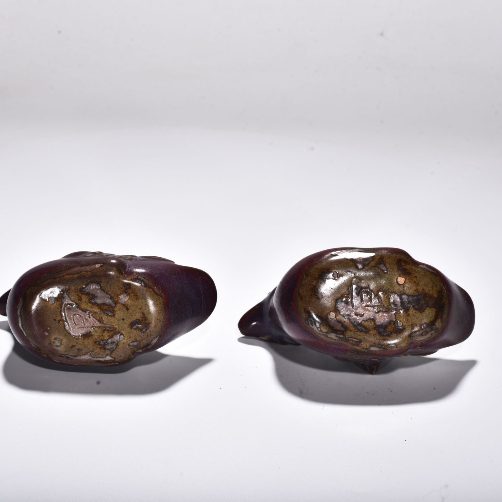 Song Dynasty Jun kiln rose purple glaze inkstone