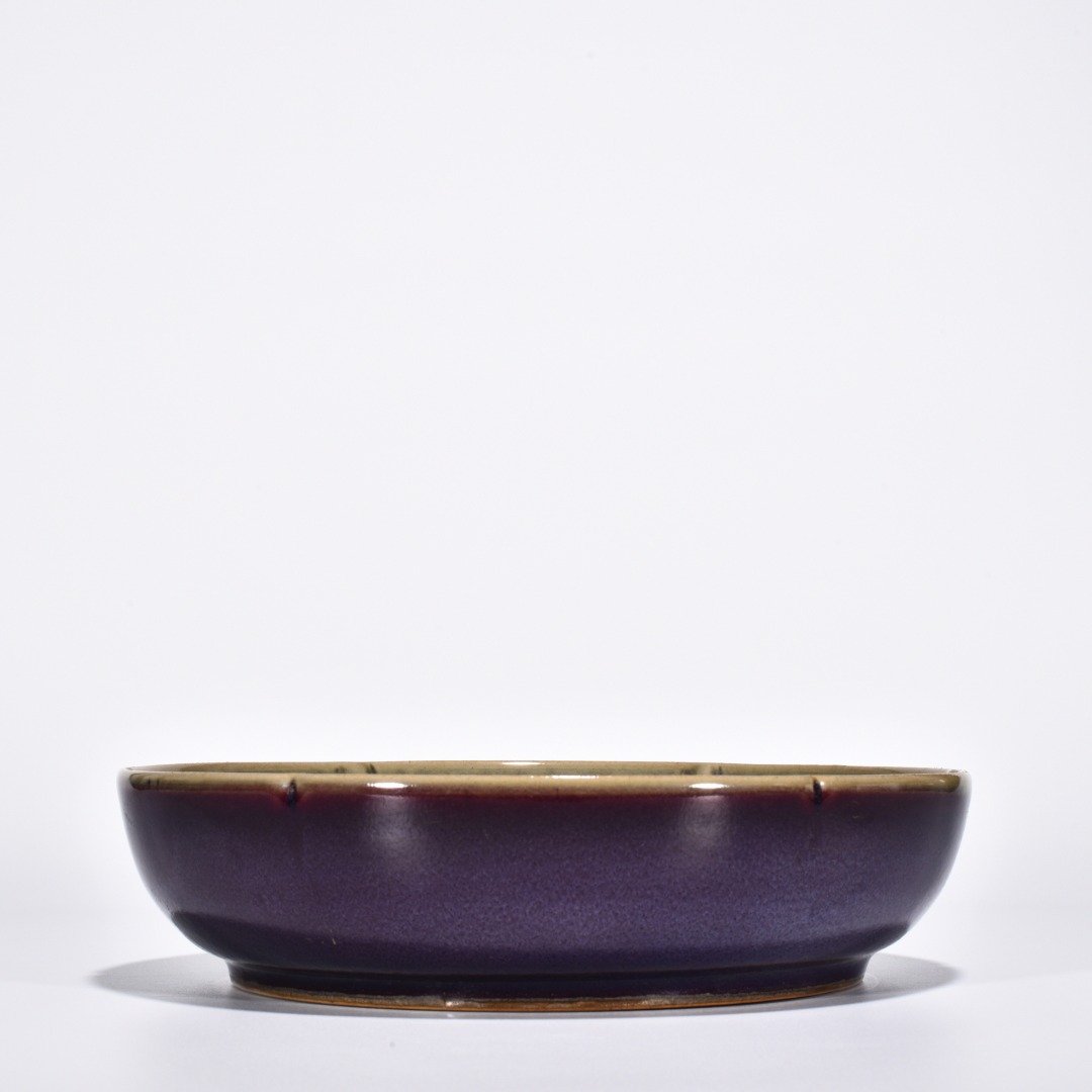 Song Dynasty Jun kiln rose purple glaze sunflower mouthwasher