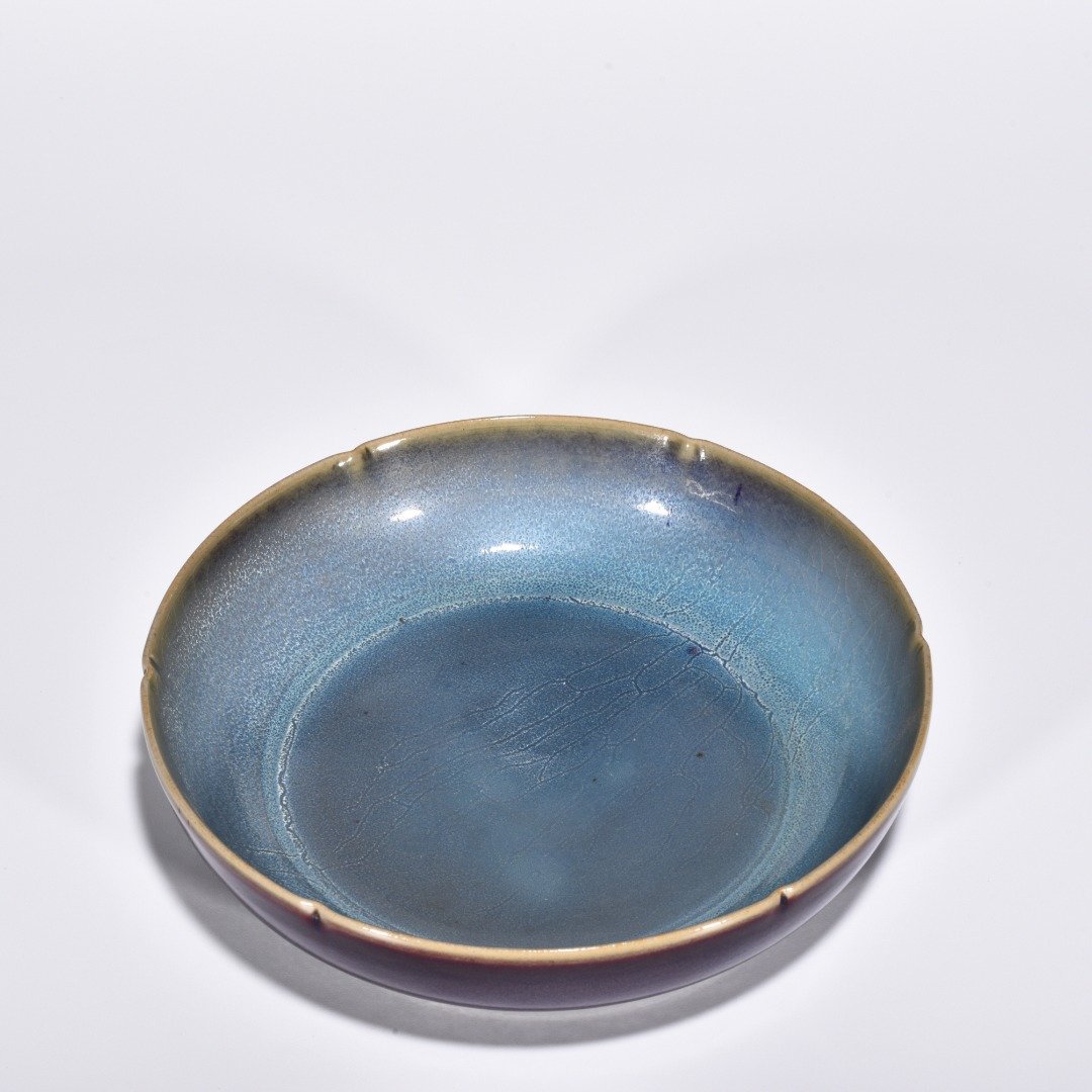 Song Dynasty Jun kiln rose purple glaze sunflower mouthwasher
