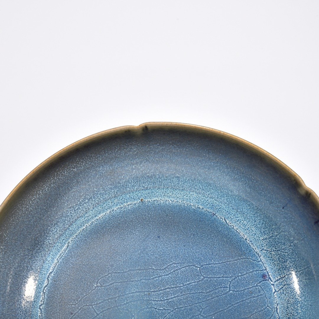 Song Dynasty Jun kiln rose purple glaze sunflower mouthwasher