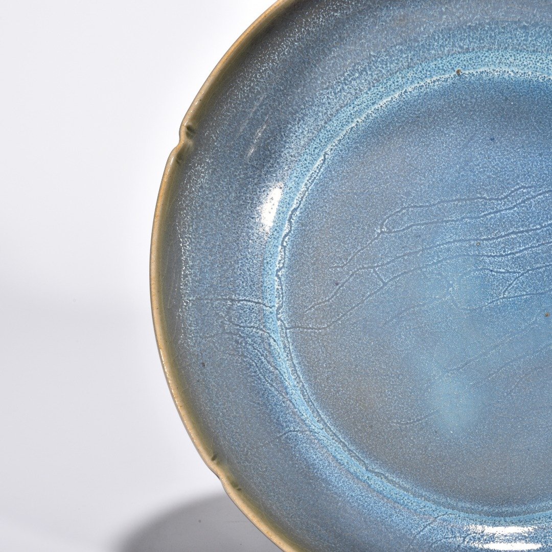 Song Dynasty Jun kiln rose purple glaze sunflower mouthwasher