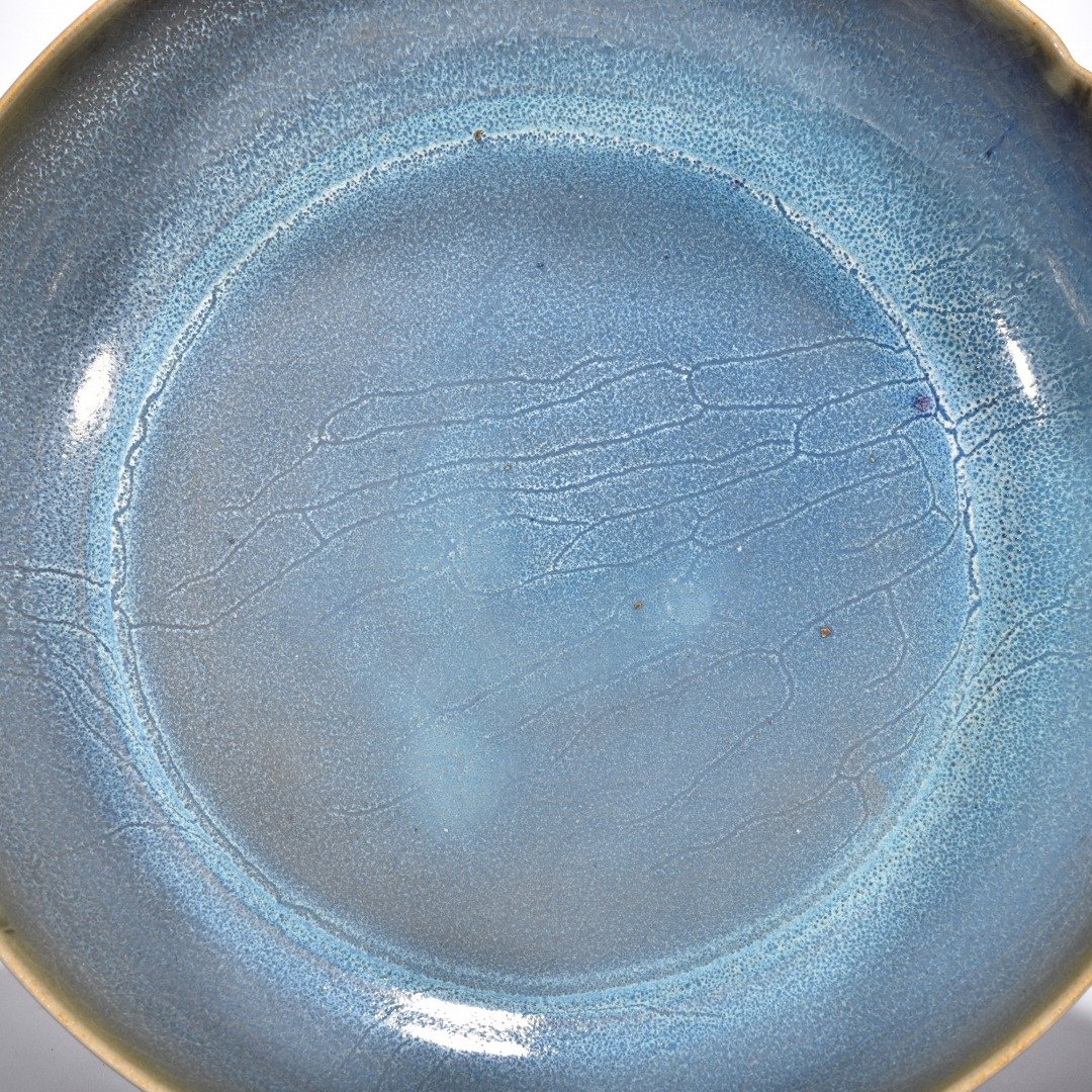 Song Dynasty Jun kiln rose purple glaze sunflower mouthwasher