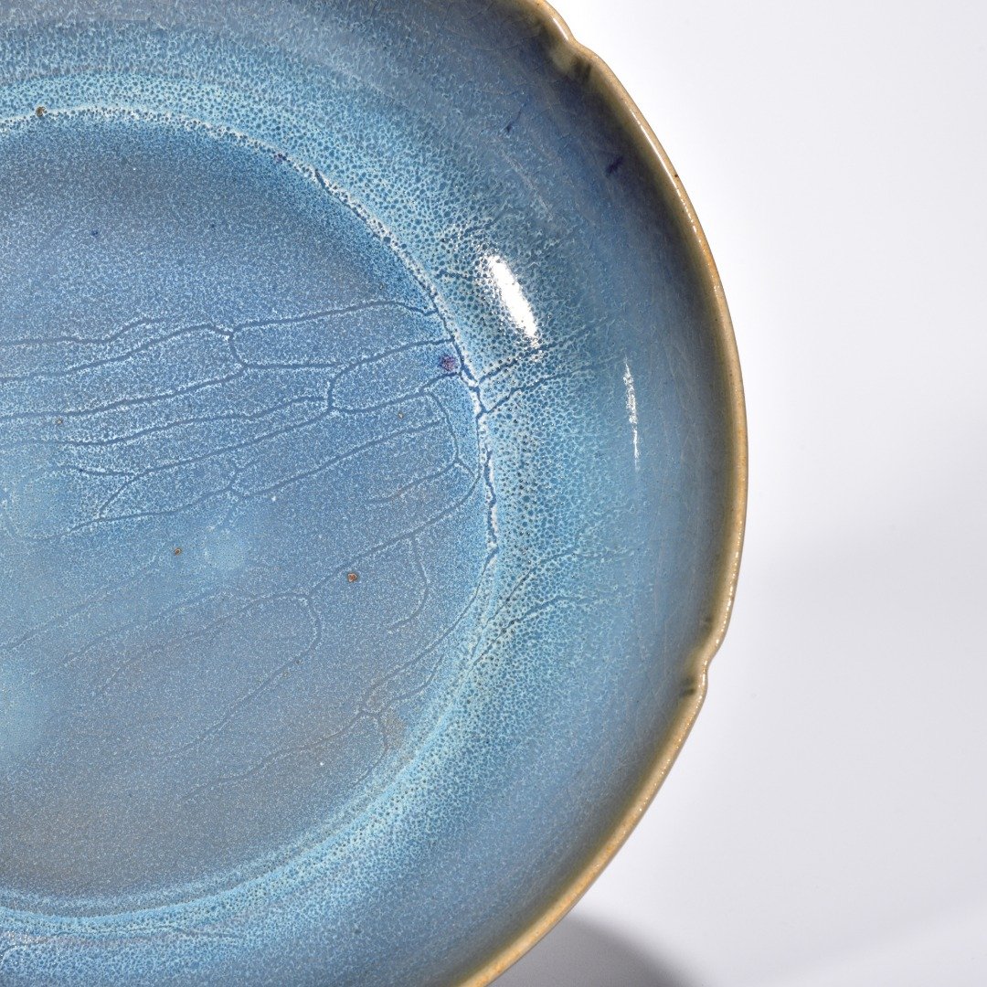 Song Dynasty Jun kiln rose purple glaze sunflower mouthwasher