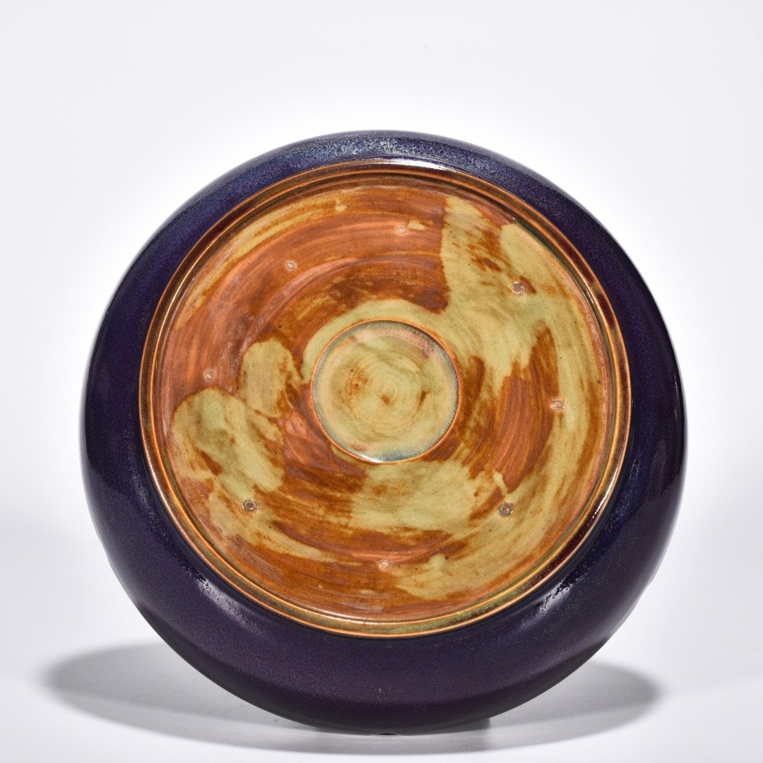 Song Dynasty Jun kiln rose purple glaze sunflower mouthwasher