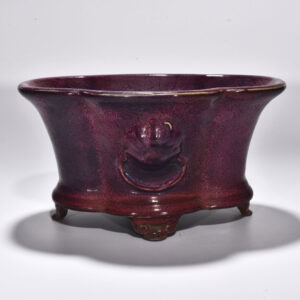 Song Dynasty Jun kiln rose purple glaze Begonia flower pot