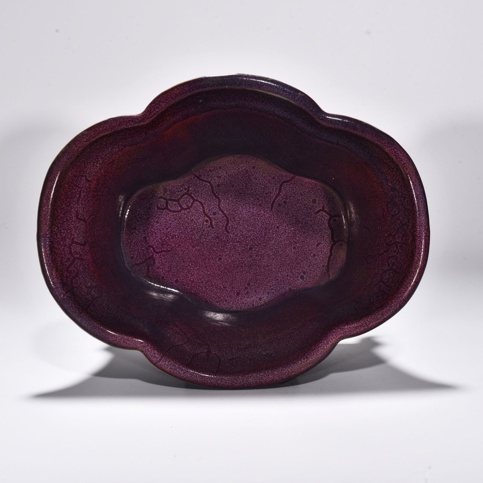 Song Dynasty Jun kiln rose purple glaze Begonia flower pot