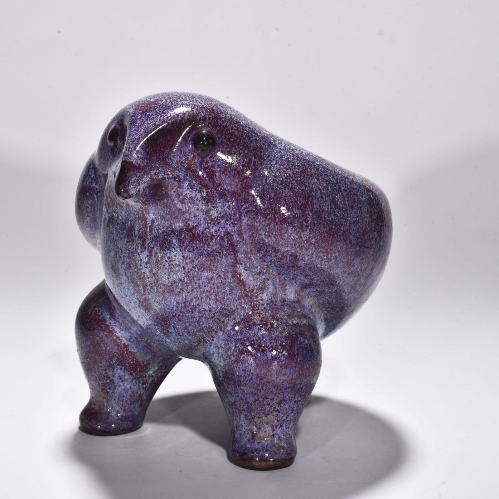 Song Dynasty Jun kiln rose purple glaze bird and animal washer