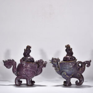 Song Dynasty Jun kiln rose purple glaze smoker
