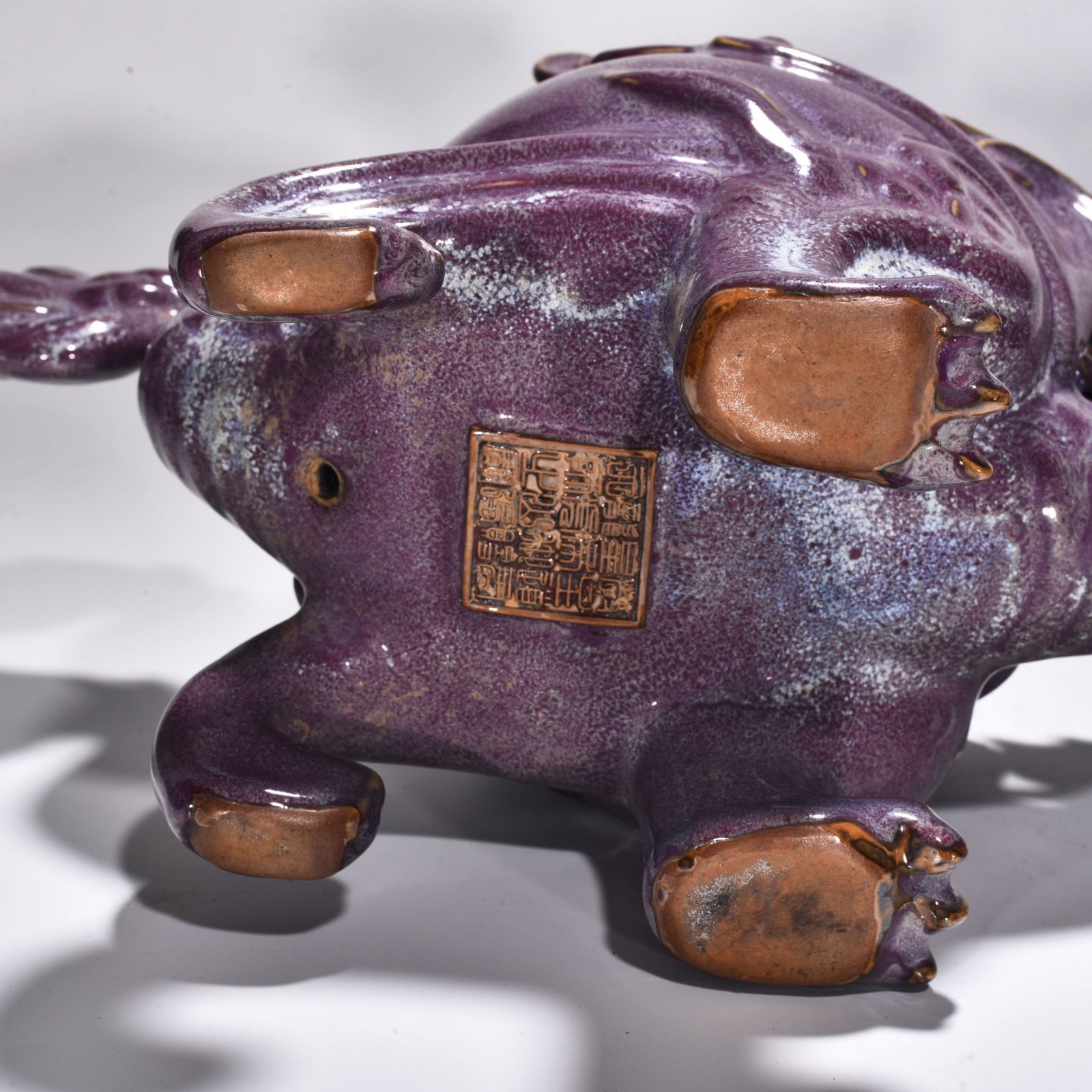 Song Dynasty Jun kiln rose purple glaze smoker