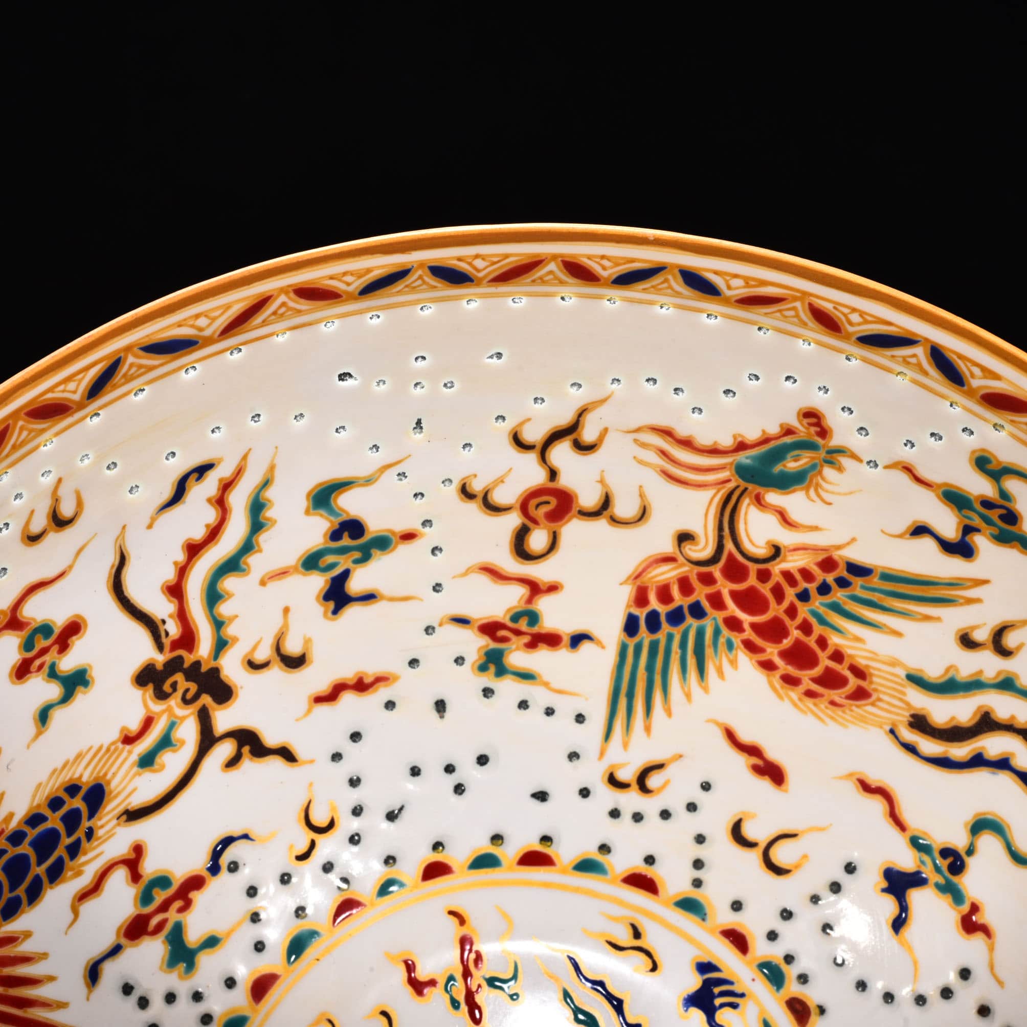 Ming Dynasty Chenghua gold painted exquisite thin bowl