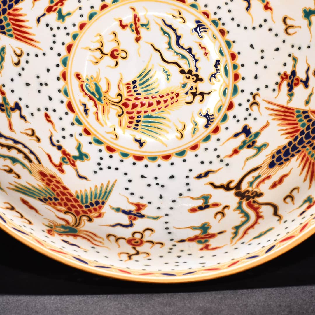 Ming Dynasty Chenghua gold painted exquisite thin bowl