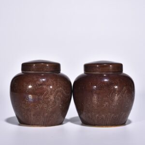 Ming Dynasty Chenghua purple glaze Tianzi jar