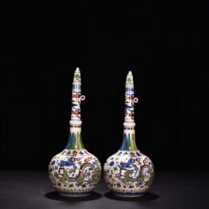 Ming Dynasty Chenghua red tire bucket key gall bottle