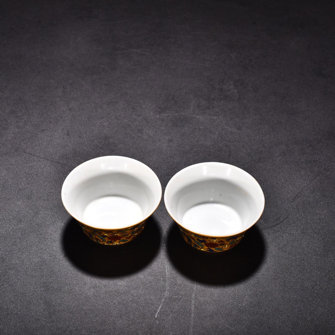 Ming Dynasty Chenghua Golden Lion Ruyi Cup