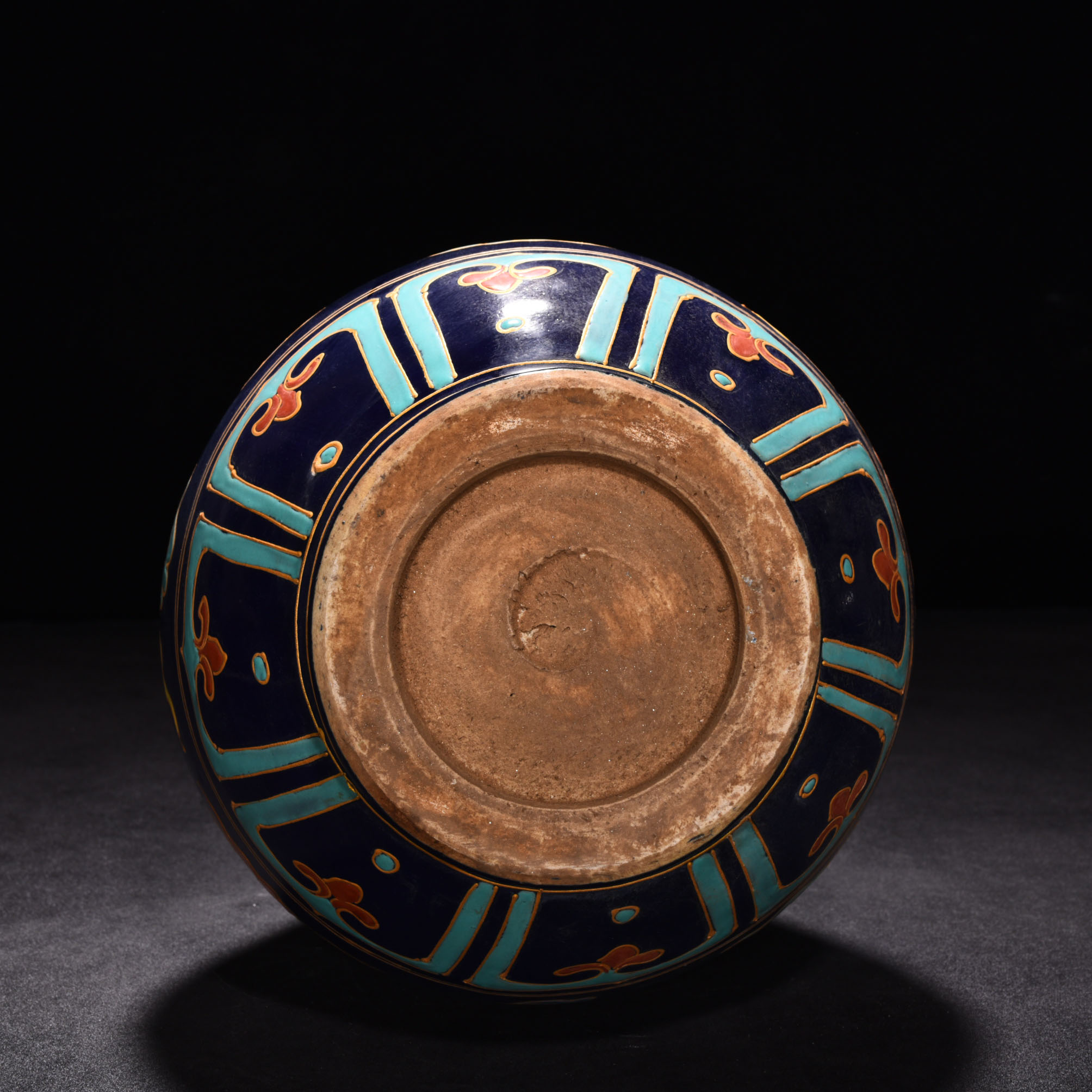 Ming Dynasty Yongle fahua multicolored jade pot spring vase