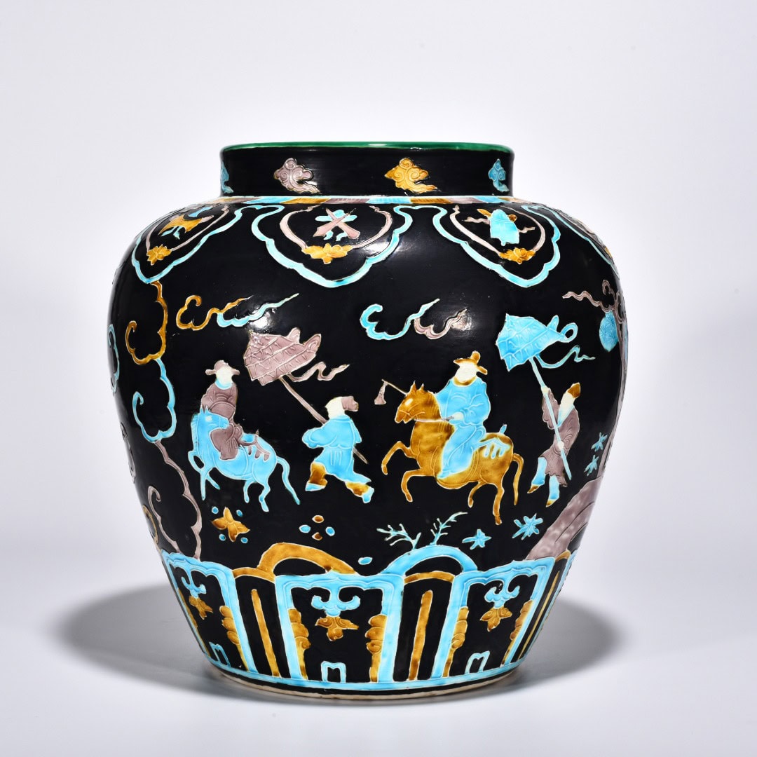 Ming Dynasty Yongle enamel jar