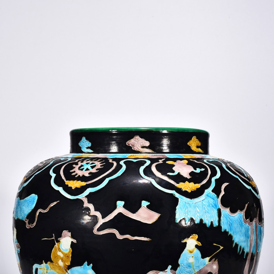 Ming Dynasty Yongle enamel jar