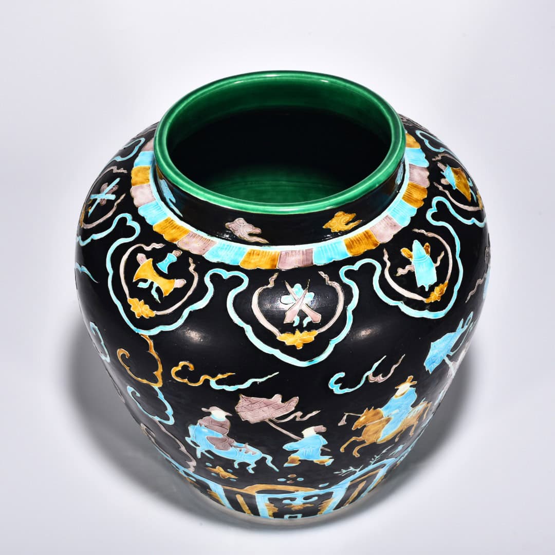 Ming Dynasty Yongle enamel jar