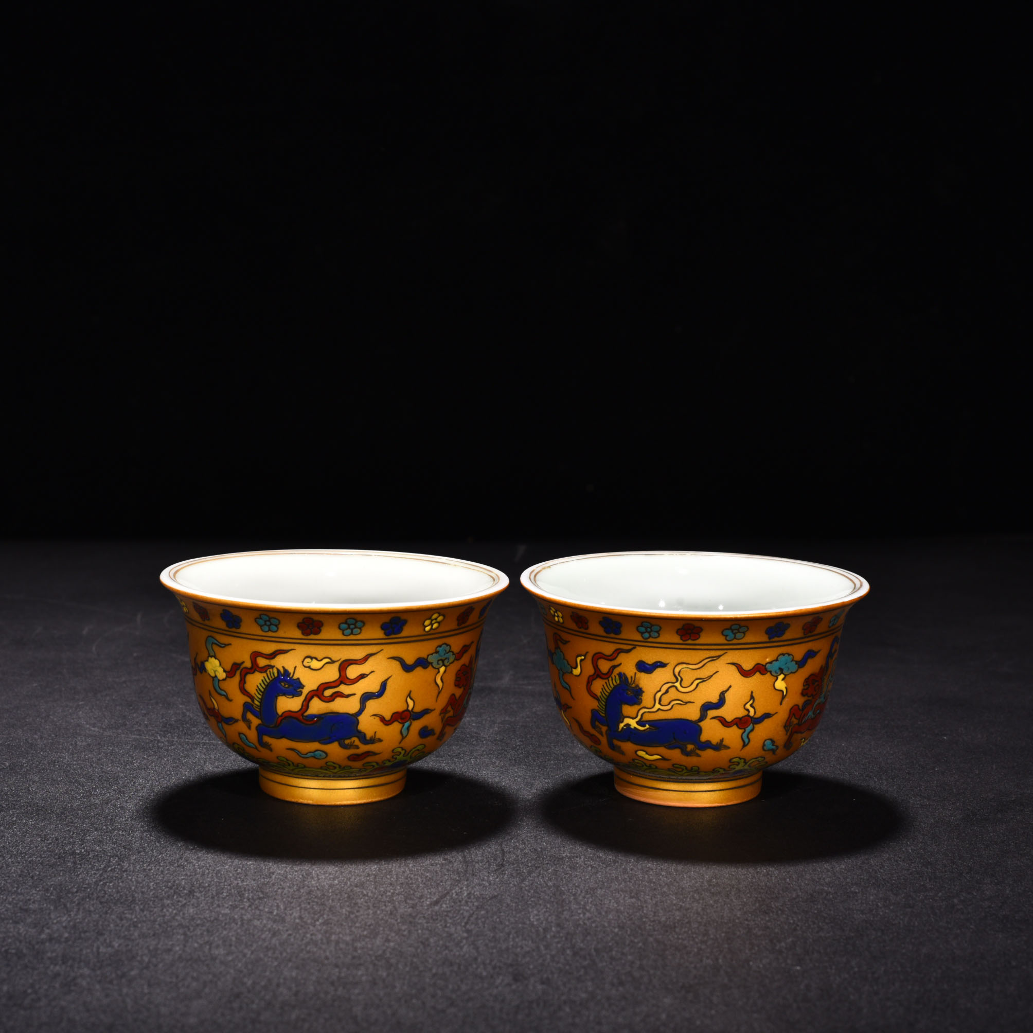 Ming Dynasty Yongle Golden Ground Hand Cup