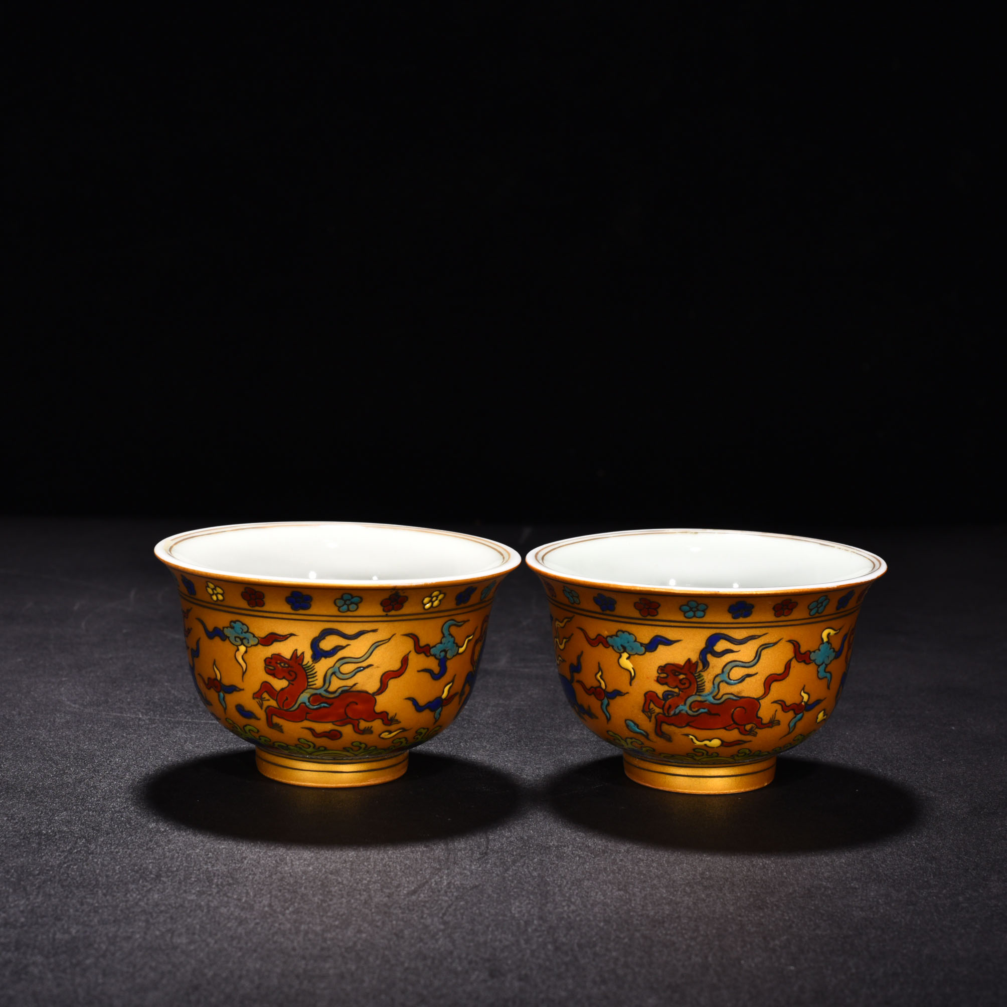 Ming Dynasty Yongle Golden Ground Hand Cup
