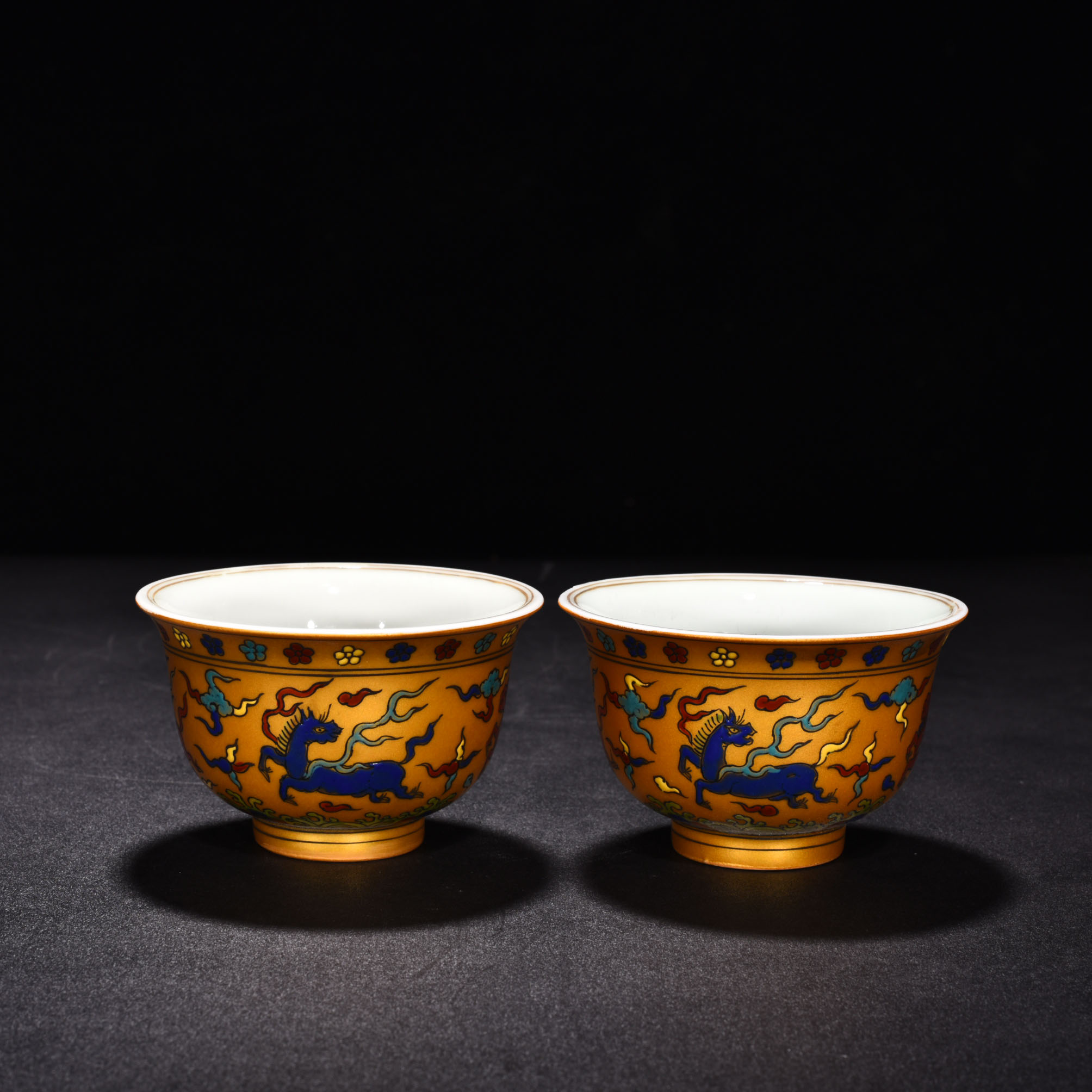 Ming Dynasty Yongle Golden Ground Hand Cup