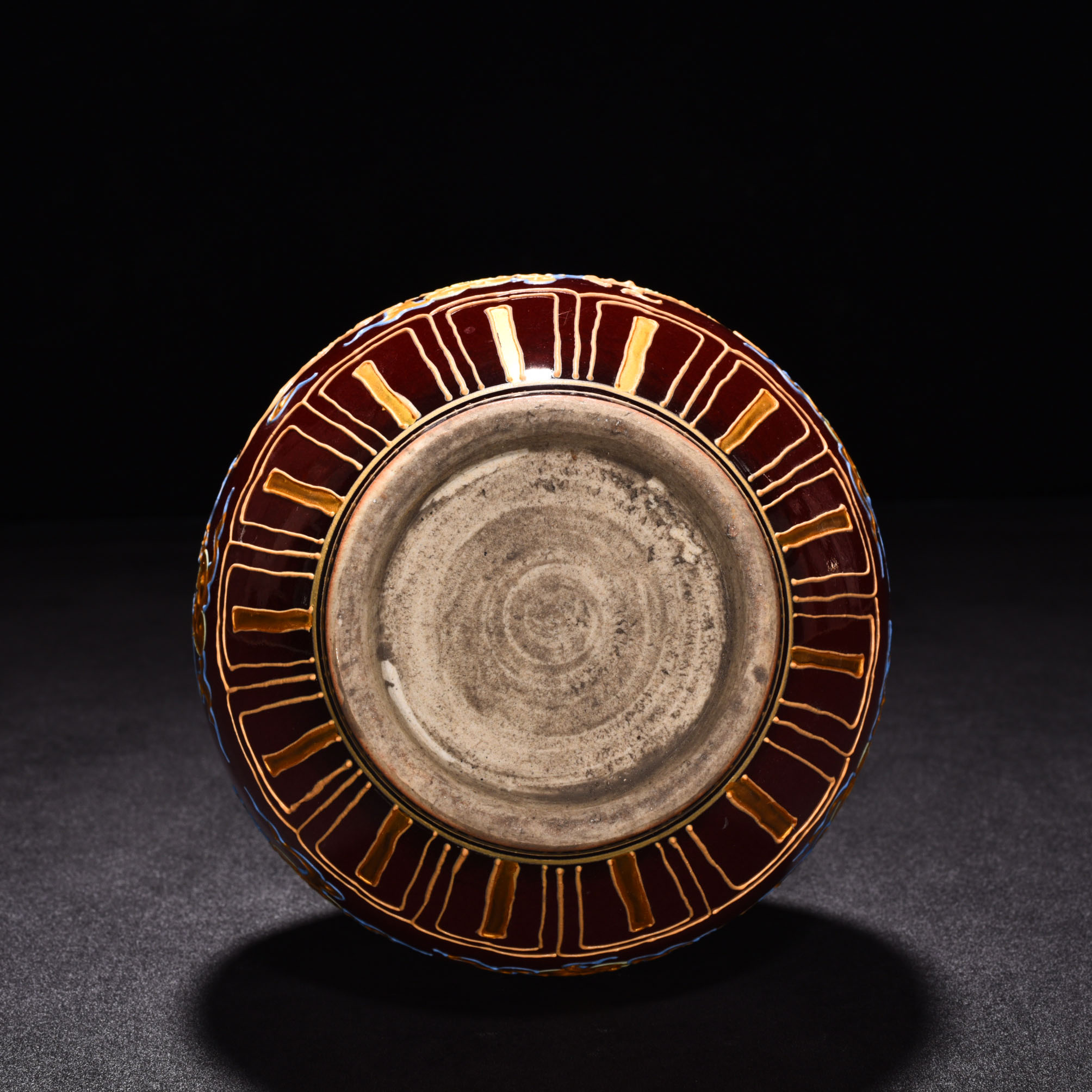 Ming Dynasty Yongle Ji red enamel gourd vase
