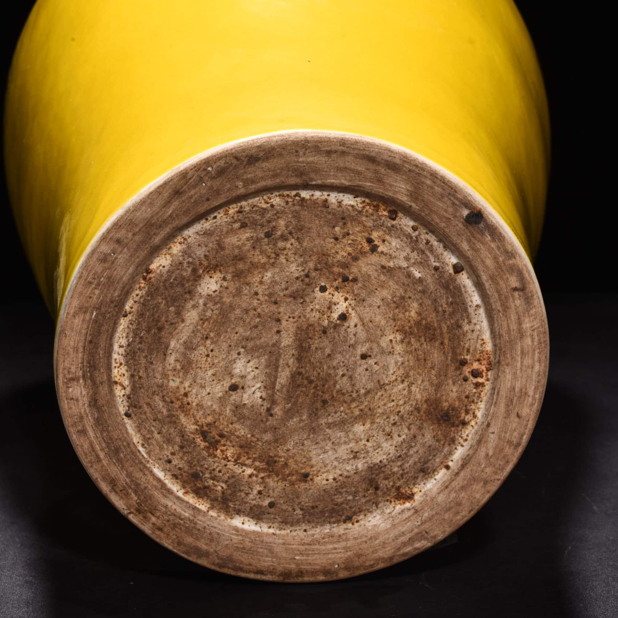Ming Dynasty Yongle yellow glazed plum vase