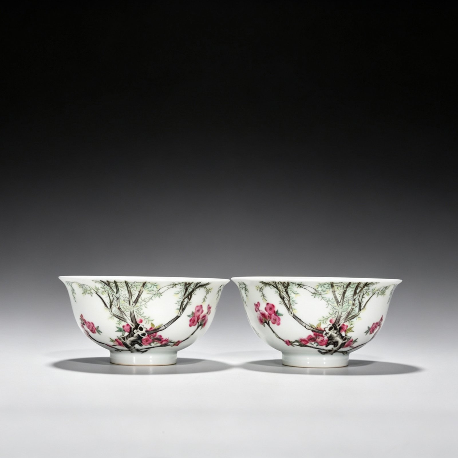Qing Dynasty Qianlong enamel spring swallow bowl