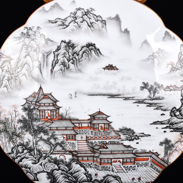 Qing Dynasty Qianlong rouge red glaze Ruyi’er flat vase