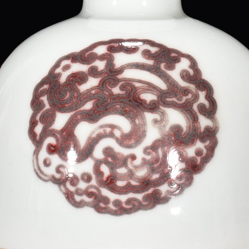 Qing Dynasty Kangxi underglaze red dragon Taibai Zun