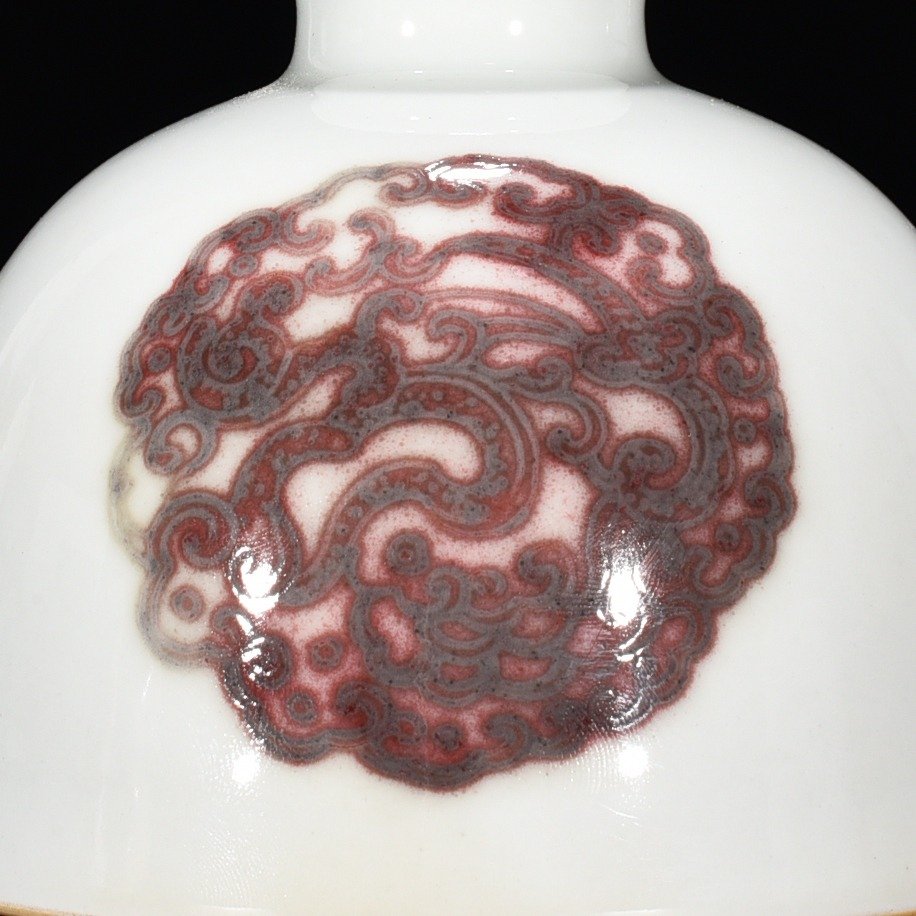 Qing Dynasty Kangxi underglaze red dragon Taibai Zun