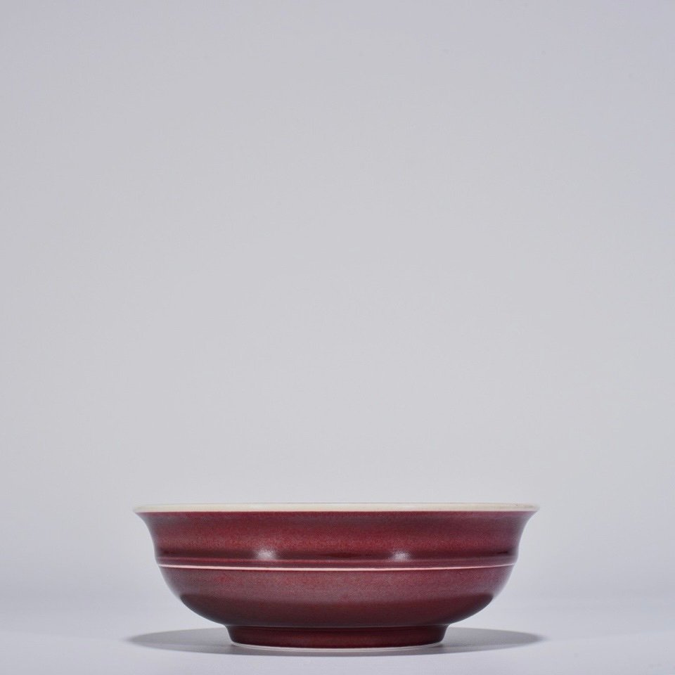 Qing Dynasty Kangxi Ji red glaze bowl