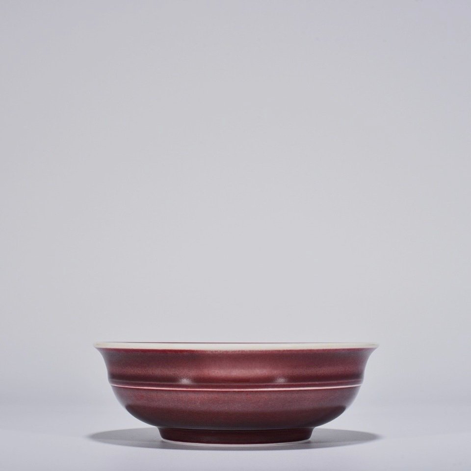 Qing Dynasty Kangxi Ji red glaze bowl