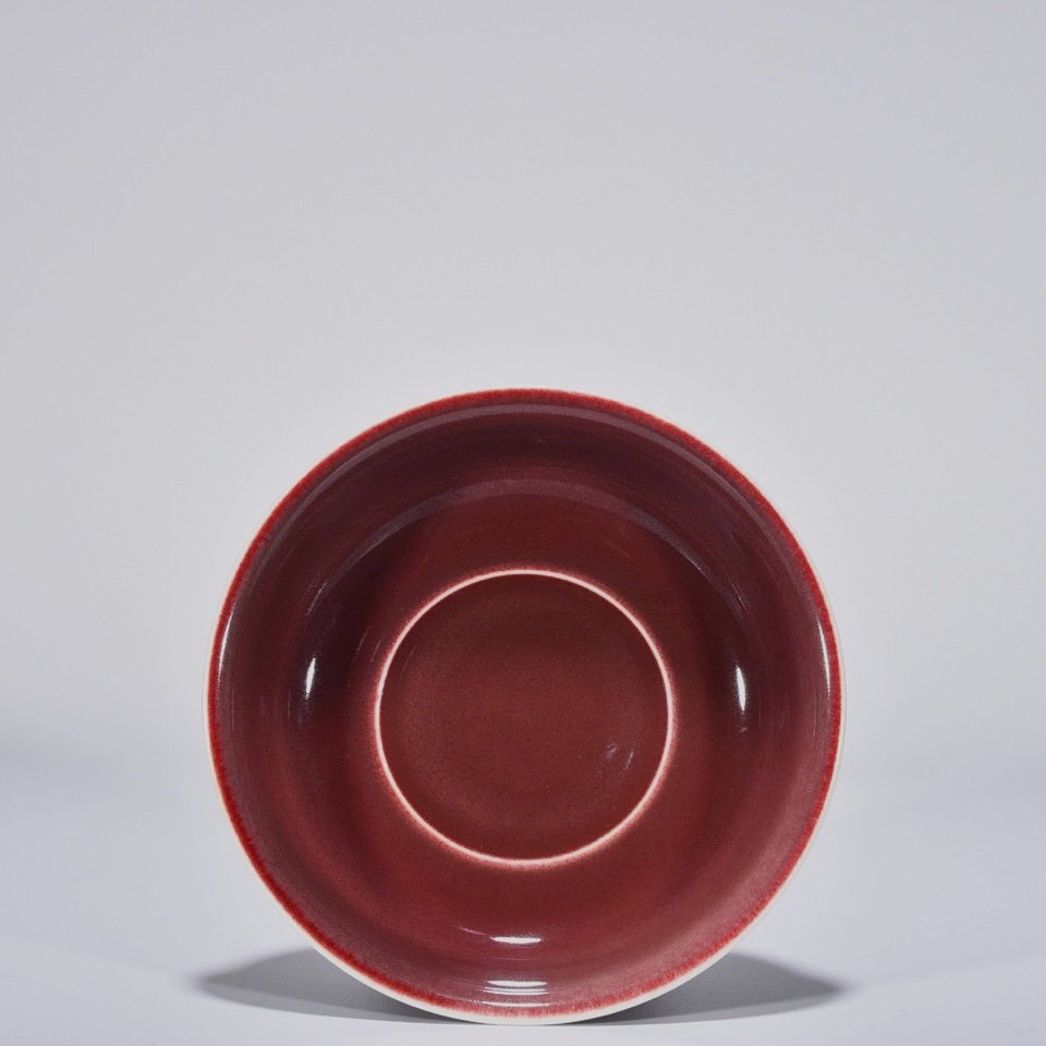 Qing Dynasty Kangxi Ji red glaze bowl