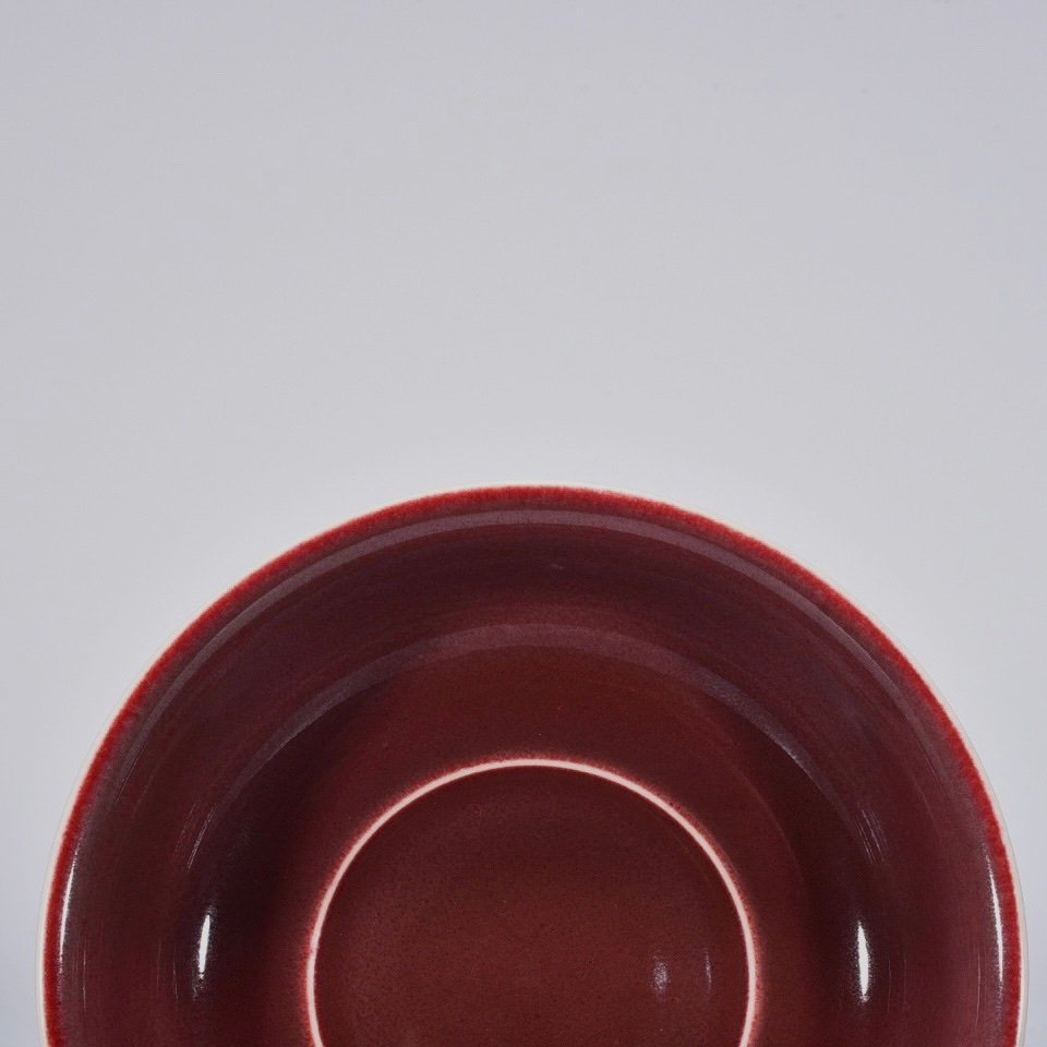 Qing Dynasty Kangxi Ji red glaze bowl
