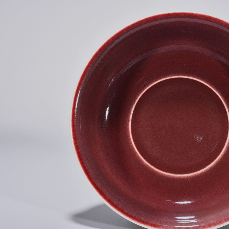 Qing Dynasty Kangxi Ji red glaze bowl