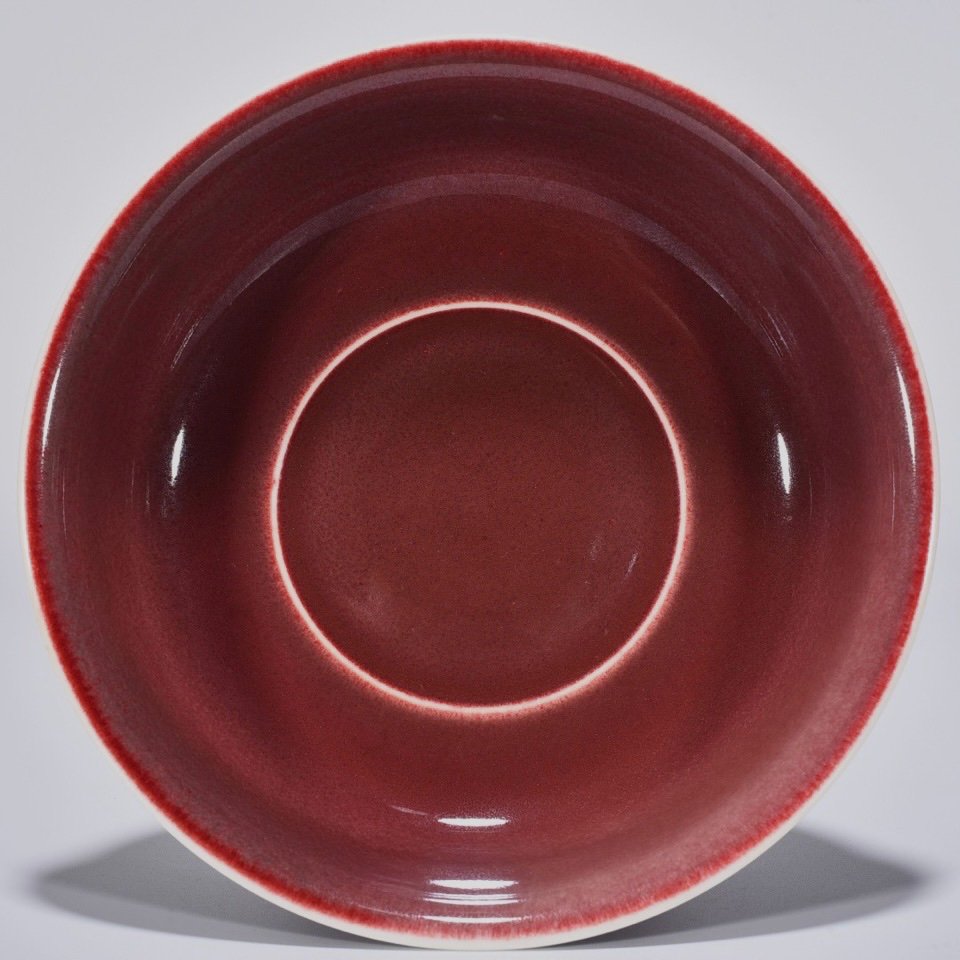Qing Dynasty Kangxi Ji red glaze bowl