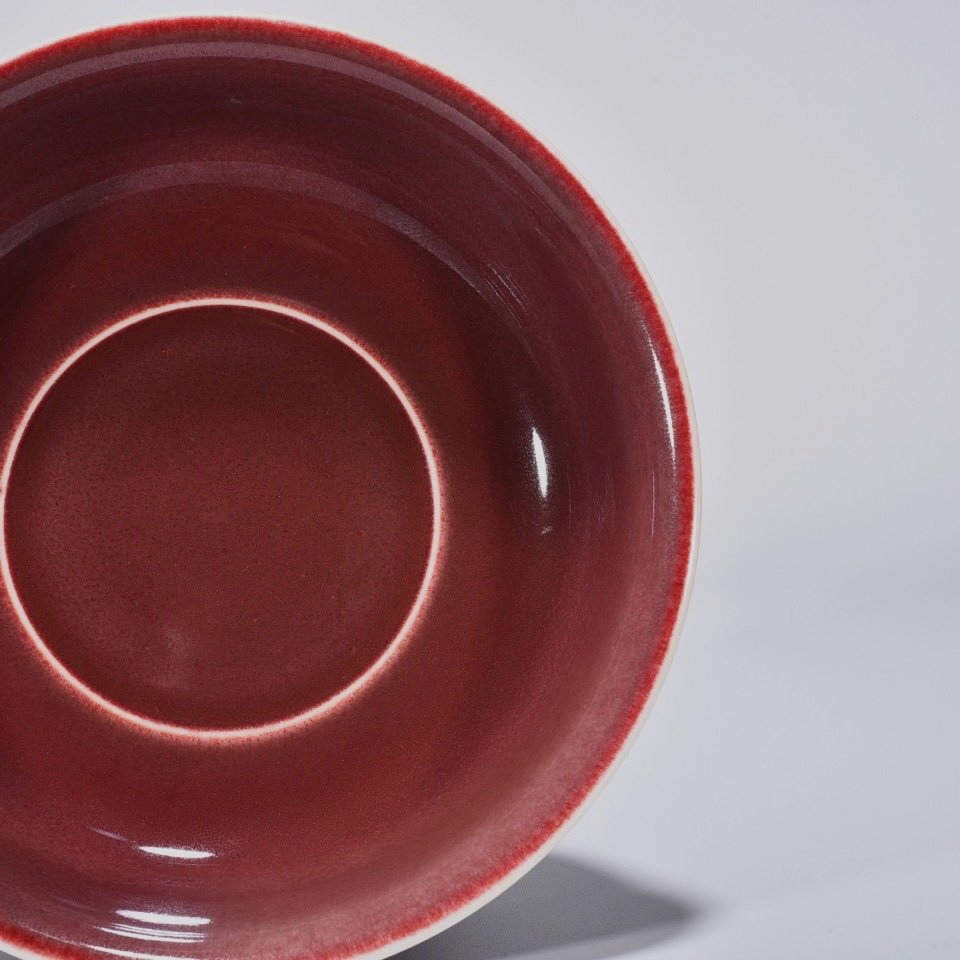 Qing Dynasty Kangxi Ji red glaze bowl