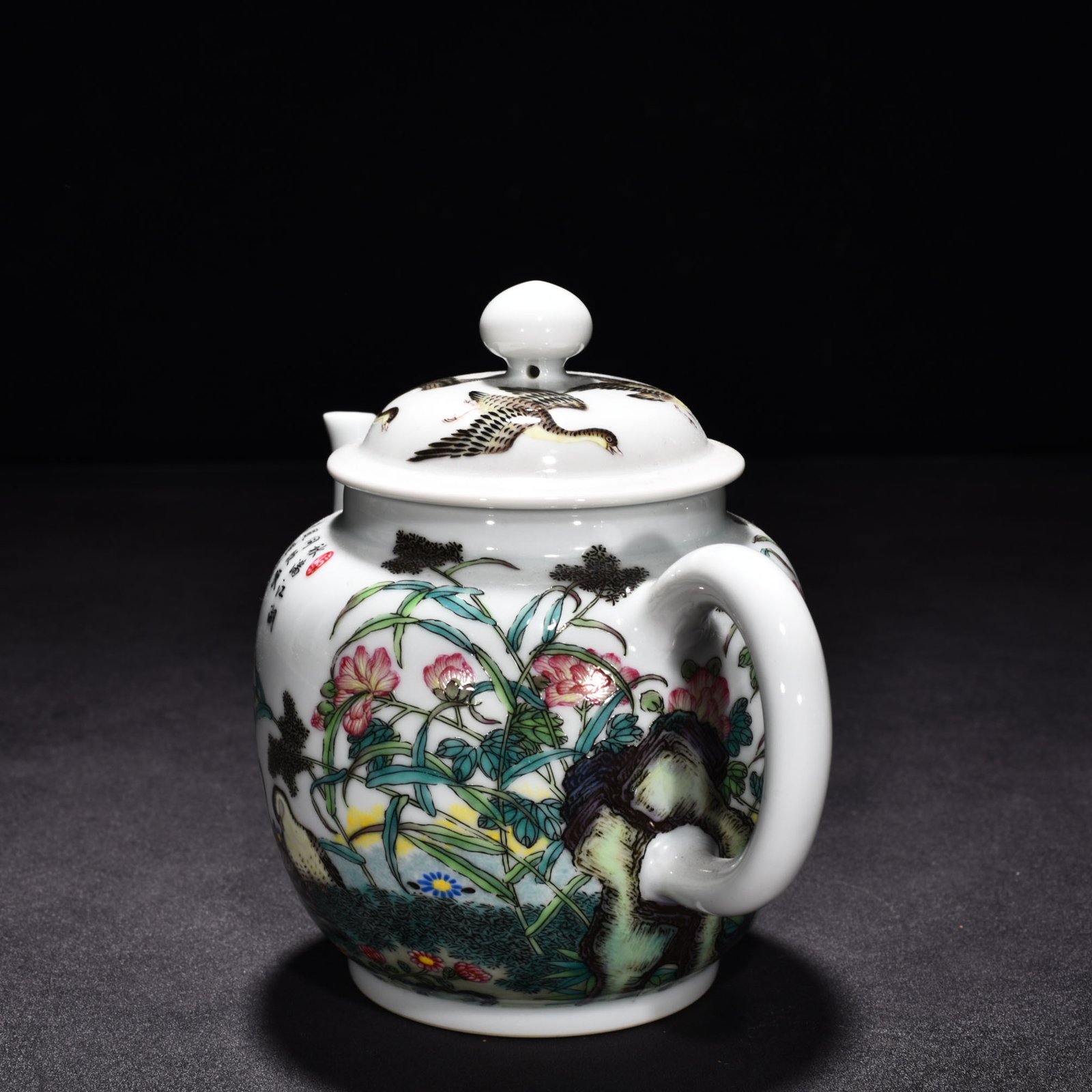 Qing Dynasty Yongzheng enamel pot