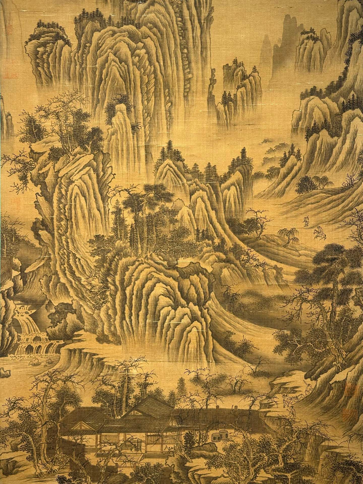 Chinese scroll painting Qin Shi Huang Ying Zheng