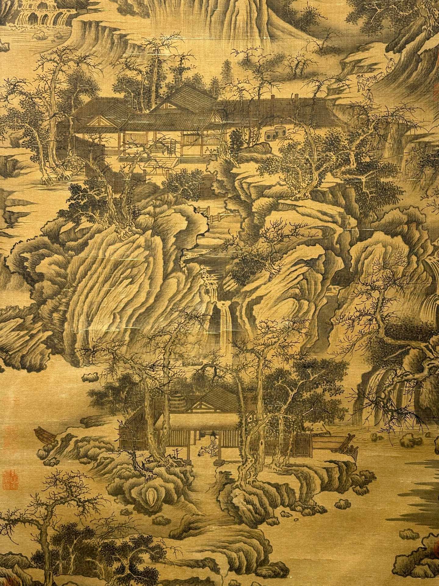 Chinese scroll painting Qin Shi Huang Ying Zheng