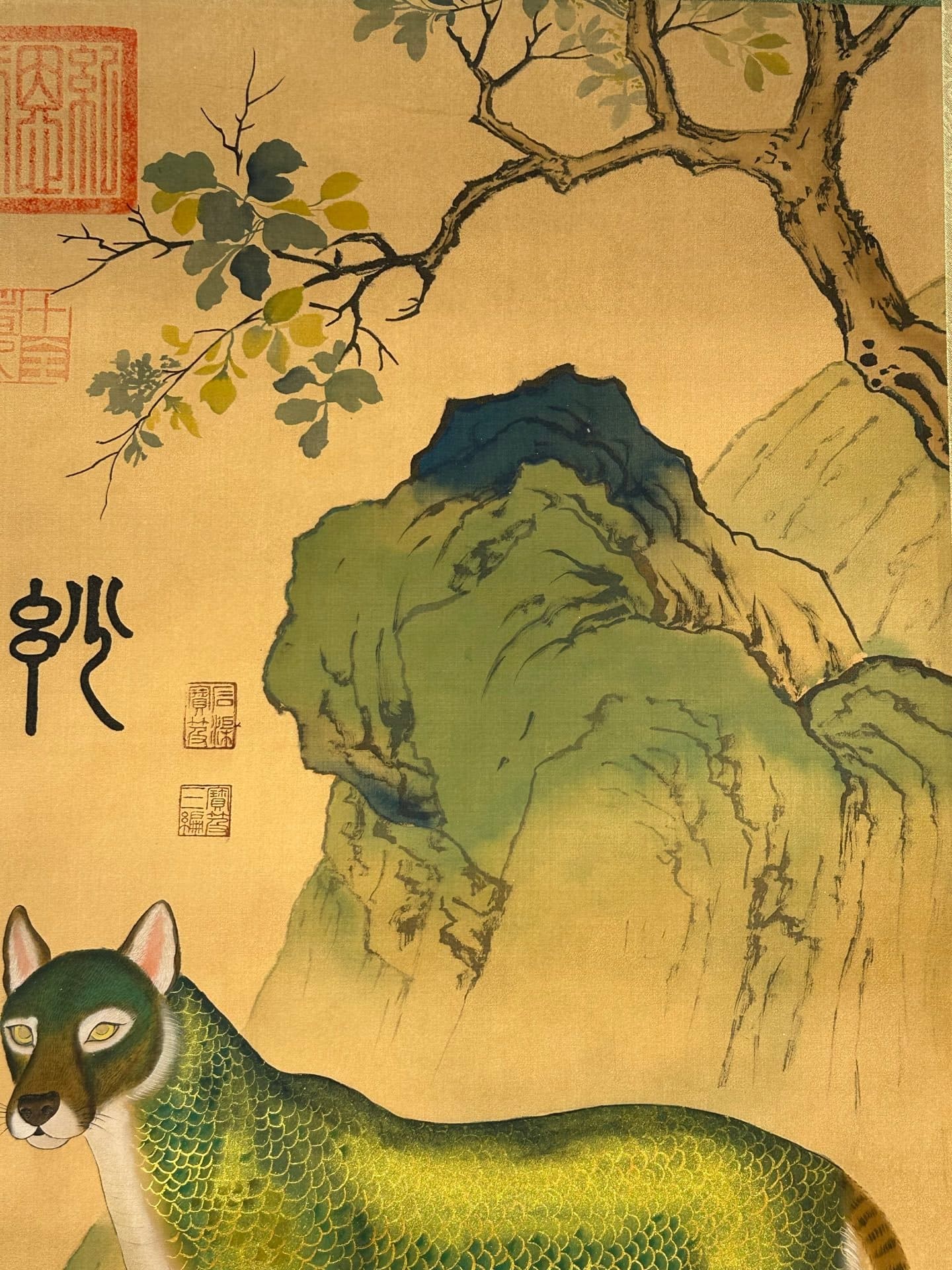 Chinese scroll painting Zhu Rong