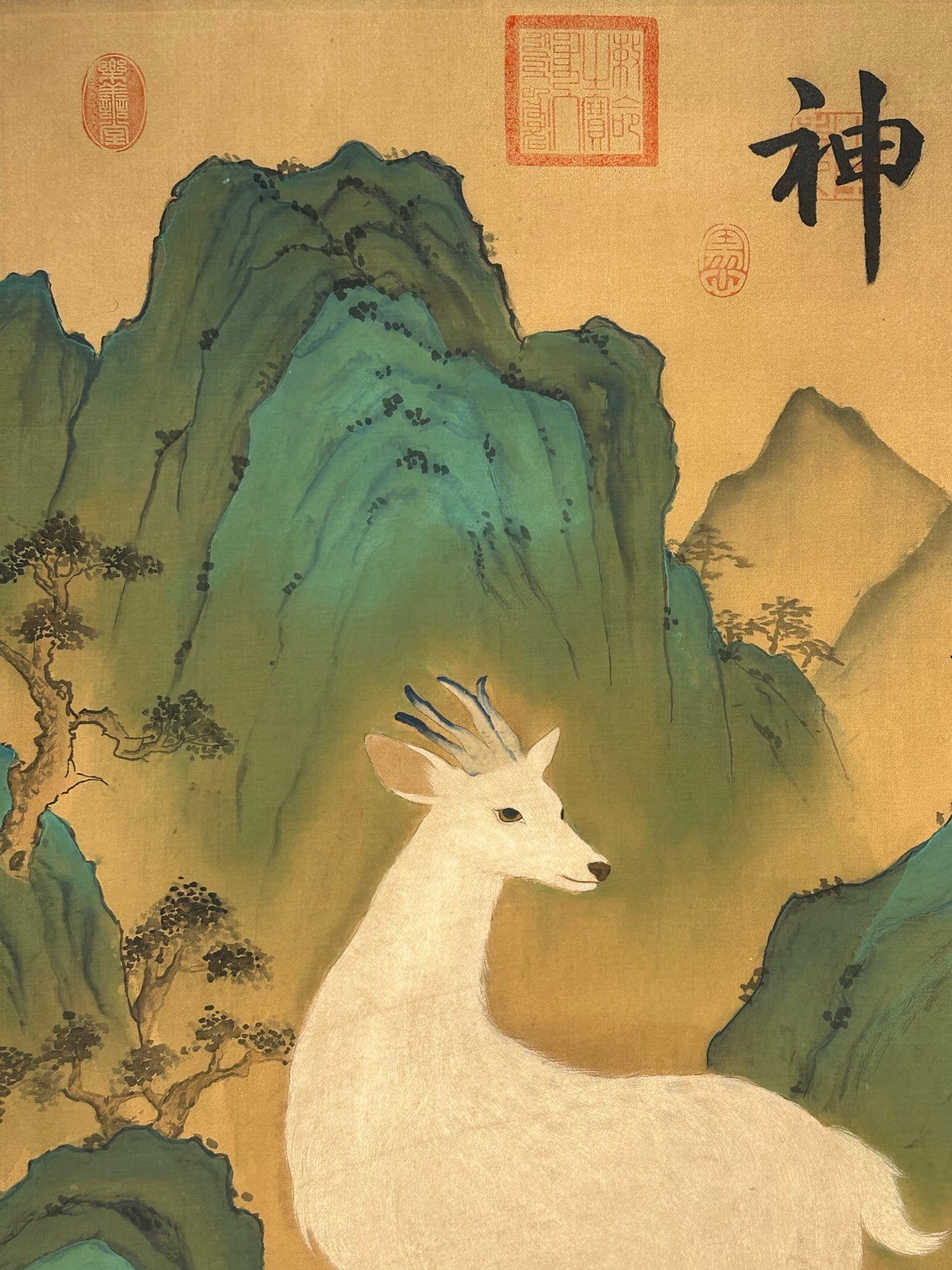 Chinese scroll painting Renhuang clan